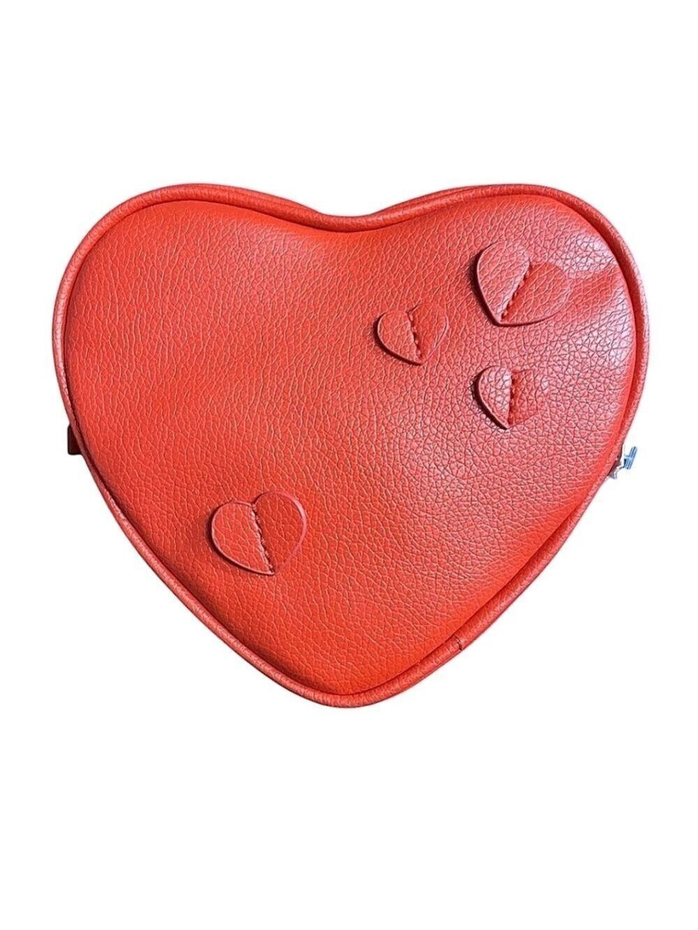 Red Heart Shaped Cosmetic Makeup Bag by Bath & Body Works